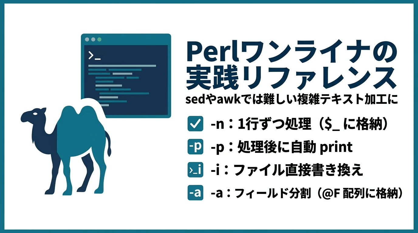 Perlのよく使うワンライナー（テキスト処理）